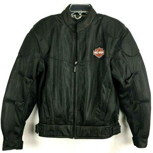 Firstgear Men's Black Harley Davidson Motorcycle Armor Riding Jacket Size M